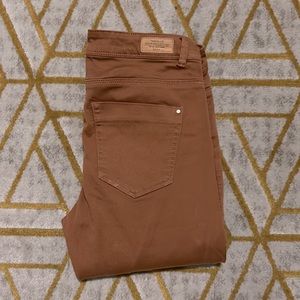 Zara rust colored skinny Jean size 6